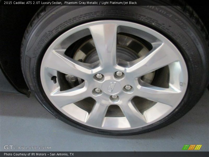 Phantom Gray Metallic / Light Platinum/Jet Black 2015 Cadillac ATS 2.0T Luxury Sedan
