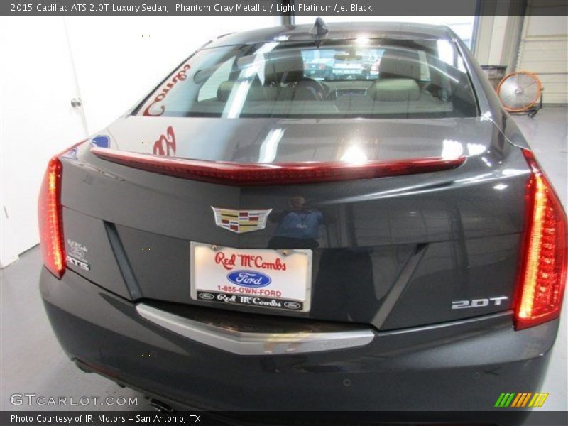 Phantom Gray Metallic / Light Platinum/Jet Black 2015 Cadillac ATS 2.0T Luxury Sedan