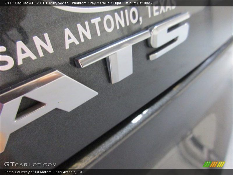 Phantom Gray Metallic / Light Platinum/Jet Black 2015 Cadillac ATS 2.0T Luxury Sedan