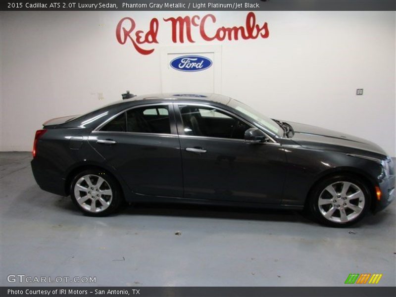 Phantom Gray Metallic / Light Platinum/Jet Black 2015 Cadillac ATS 2.0T Luxury Sedan