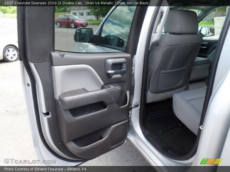 Silver Ice Metallic / Dark Ash/Jet Black 2015 Chevrolet Silverado 1500 LS Double Cab