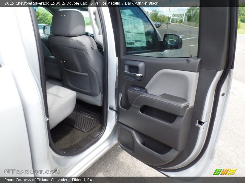 Silver Ice Metallic / Dark Ash/Jet Black 2015 Chevrolet Silverado 1500 LS Double Cab