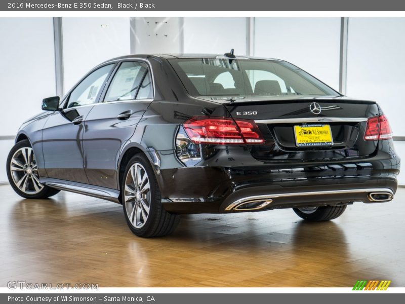 Black / Black 2016 Mercedes-Benz E 350 Sedan