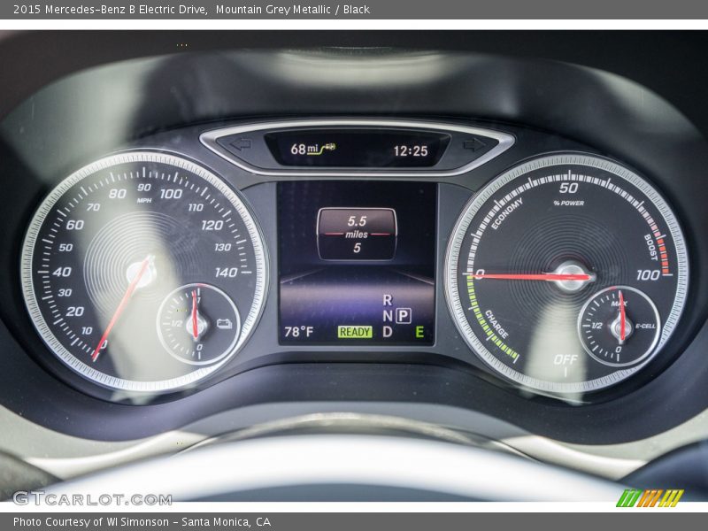Mountain Grey Metallic / Black 2015 Mercedes-Benz B Electric Drive