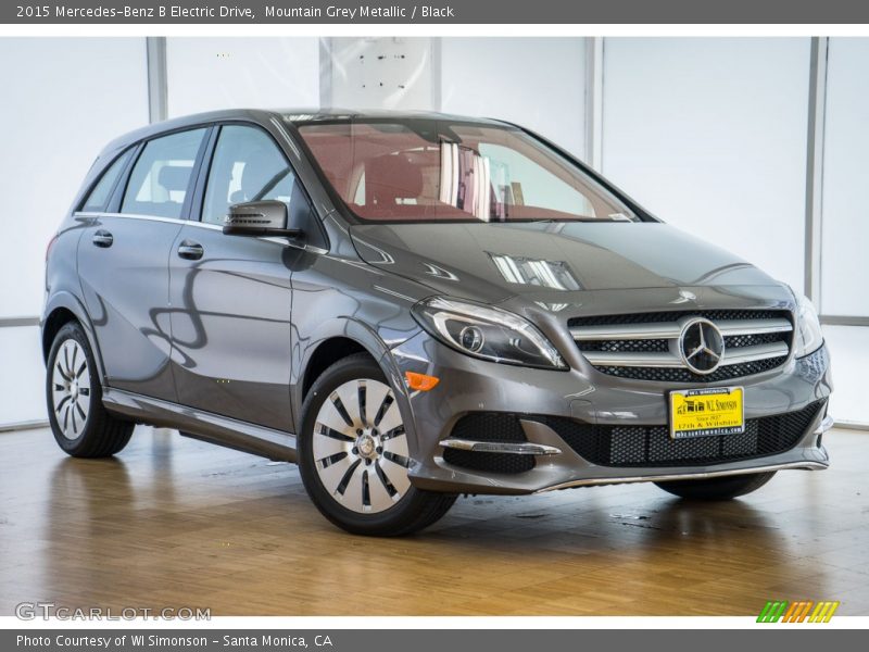 Mountain Grey Metallic / Black 2015 Mercedes-Benz B Electric Drive
