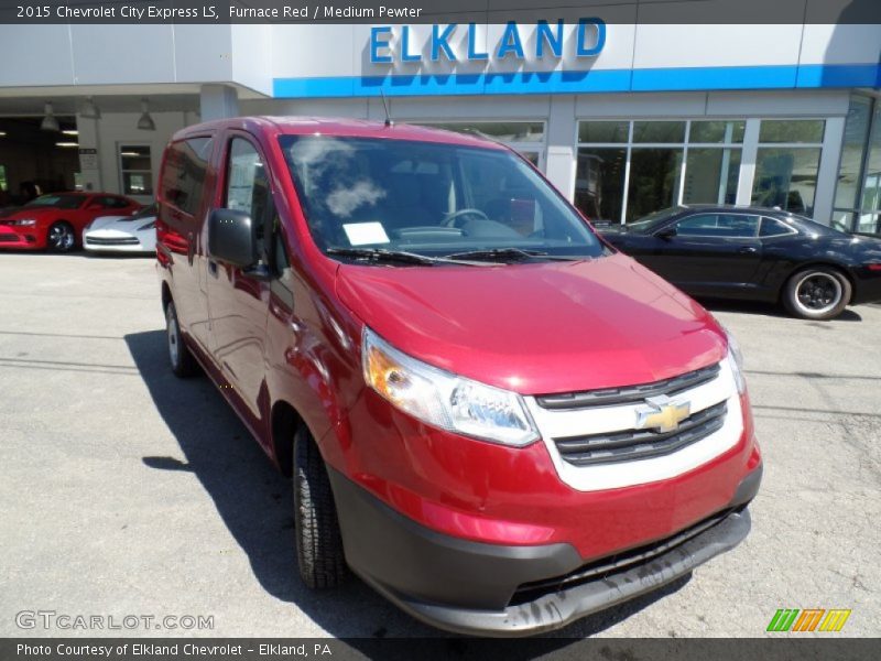 Furnace Red / Medium Pewter 2015 Chevrolet City Express LS