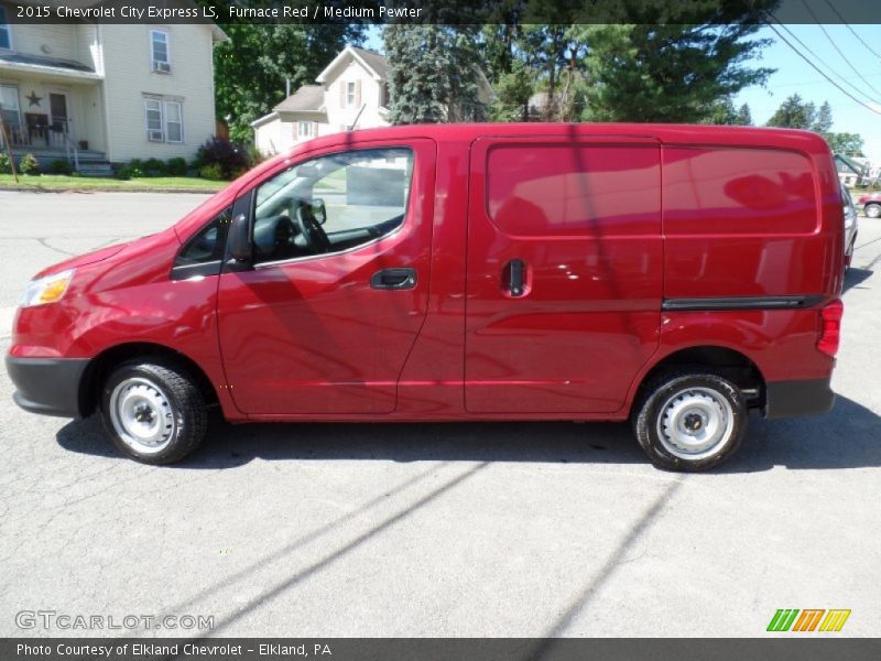 Furnace Red / Medium Pewter 2015 Chevrolet City Express LS