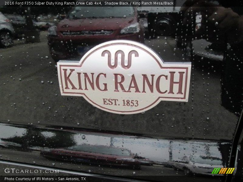 Shadow Black / King Ranch Mesa/Black 2016 Ford F350 Super Duty King Ranch Crew Cab 4x4