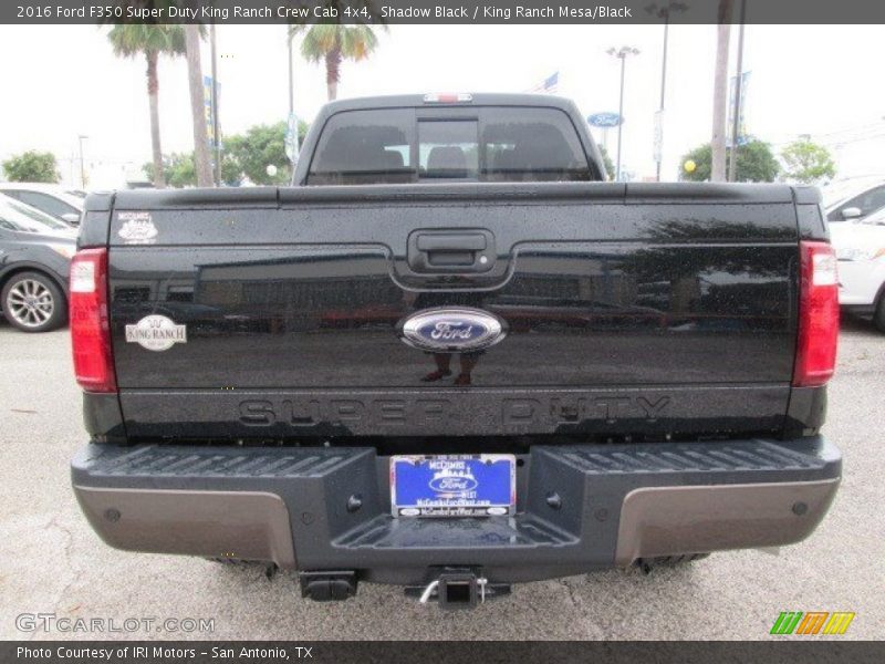 Shadow Black / King Ranch Mesa/Black 2016 Ford F350 Super Duty King Ranch Crew Cab 4x4