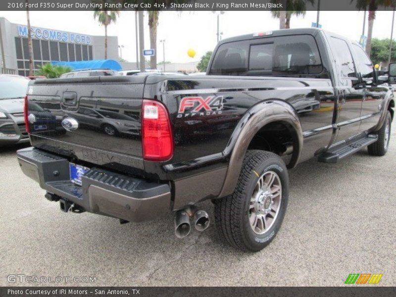 Shadow Black / King Ranch Mesa/Black 2016 Ford F350 Super Duty King Ranch Crew Cab 4x4