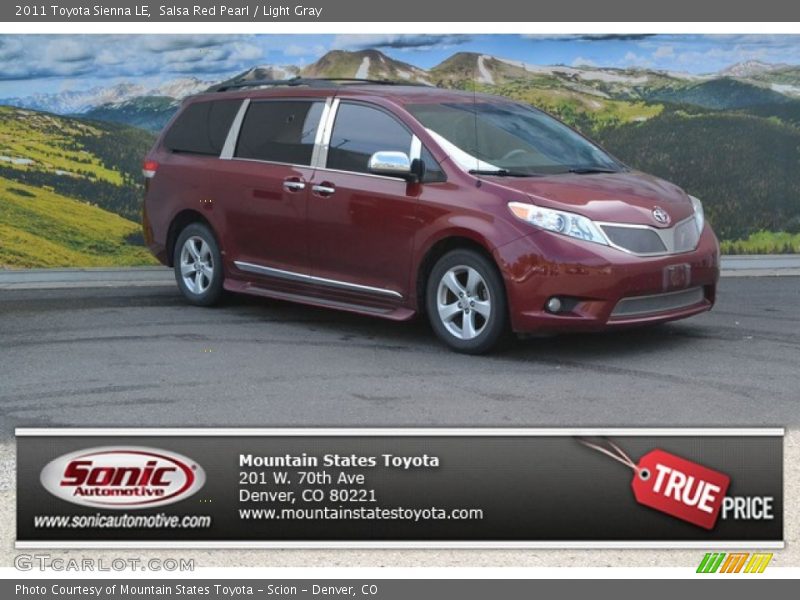 Salsa Red Pearl / Light Gray 2011 Toyota Sienna LE