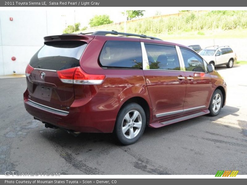 Salsa Red Pearl / Light Gray 2011 Toyota Sienna LE