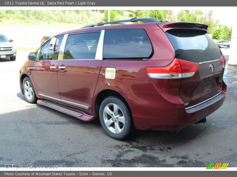 Salsa Red Pearl / Light Gray 2011 Toyota Sienna LE