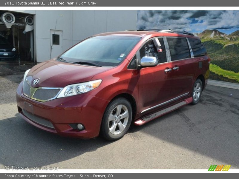 Salsa Red Pearl / Light Gray 2011 Toyota Sienna LE