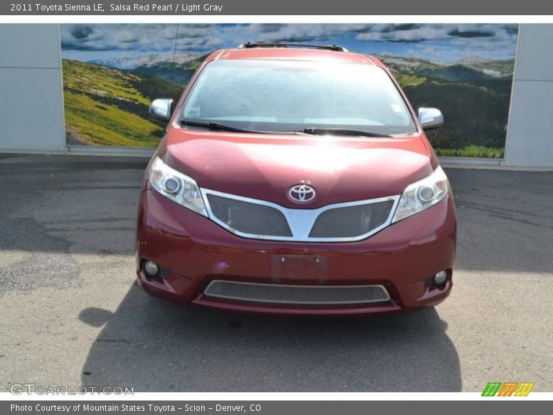 Salsa Red Pearl / Light Gray 2011 Toyota Sienna LE