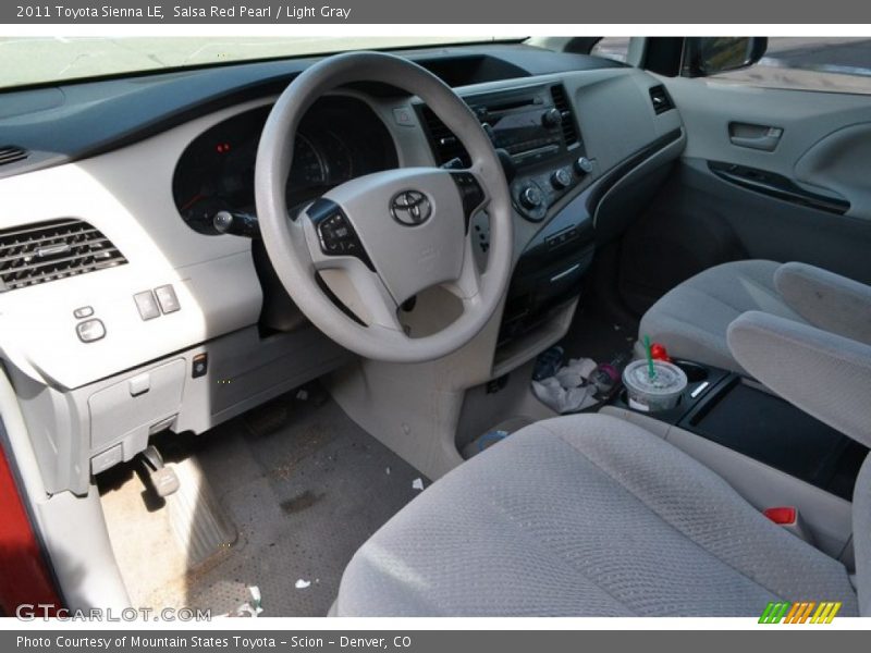 Salsa Red Pearl / Light Gray 2011 Toyota Sienna LE