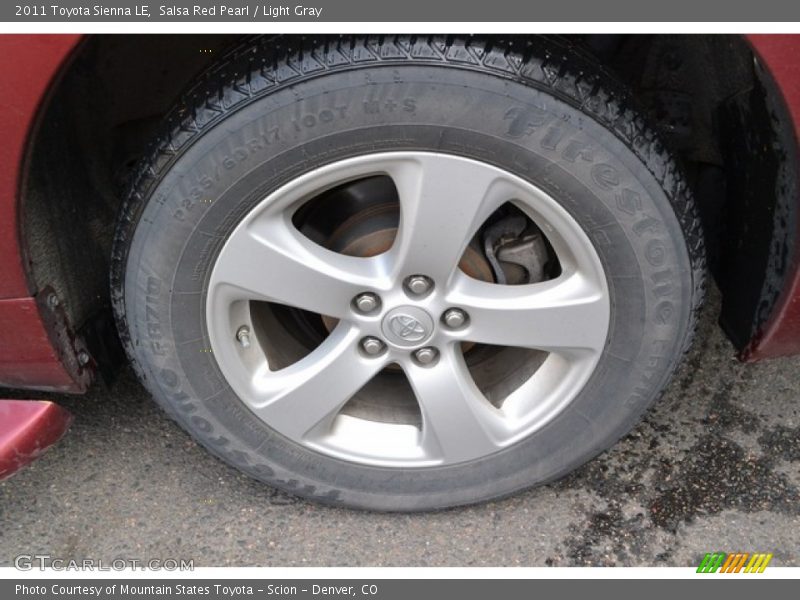 Salsa Red Pearl / Light Gray 2011 Toyota Sienna LE