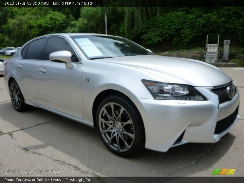 Liquid Platinum / Black 2013 Lexus GS 350 AWD