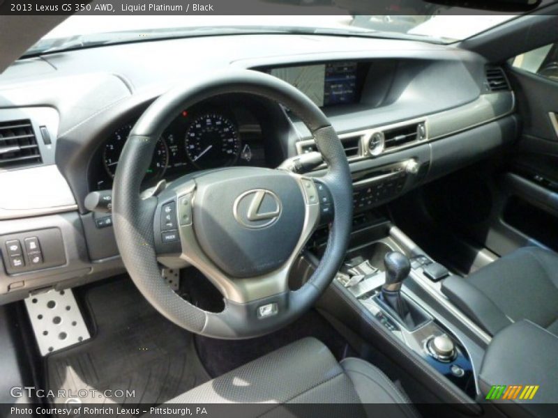 Liquid Platinum / Black 2013 Lexus GS 350 AWD