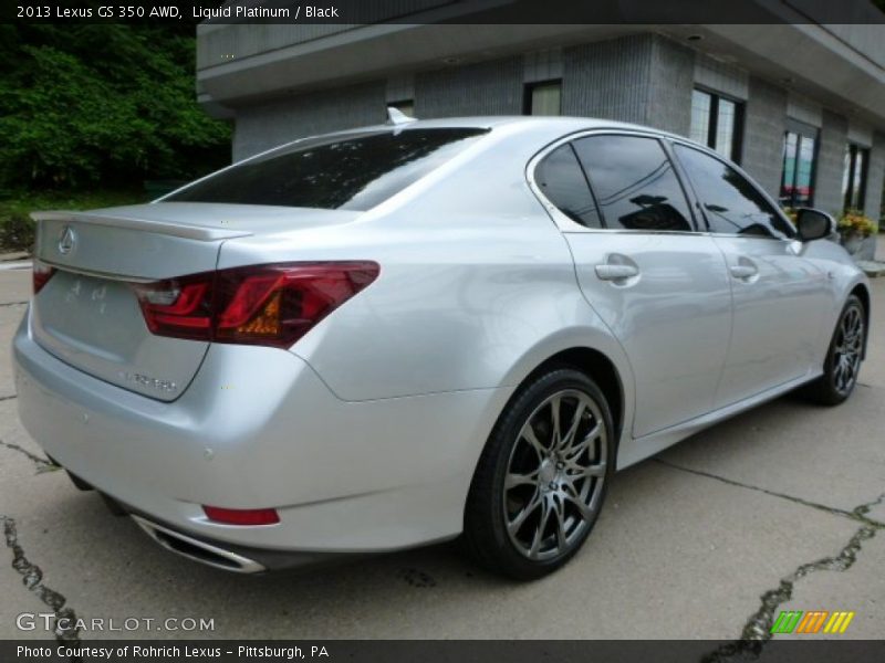 Liquid Platinum / Black 2013 Lexus GS 350 AWD