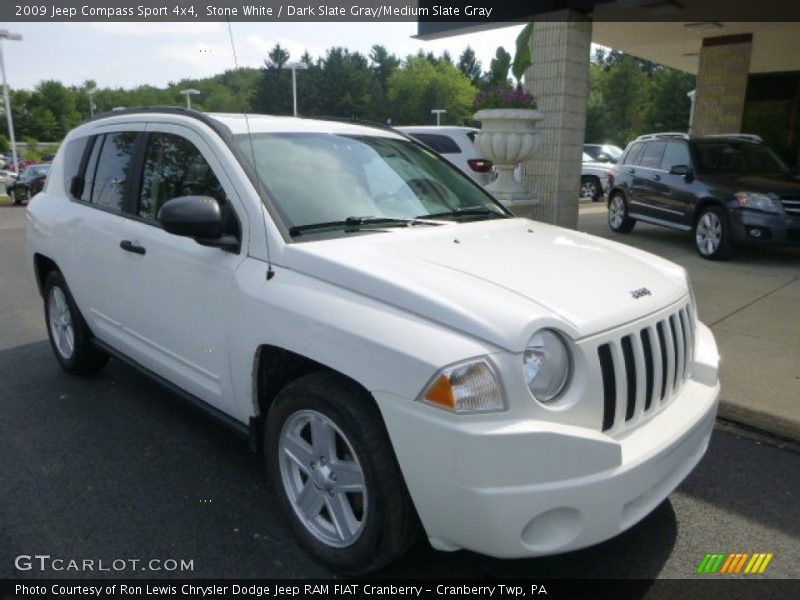 Stone White / Dark Slate Gray/Medium Slate Gray 2009 Jeep Compass Sport 4x4