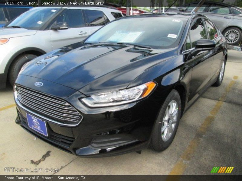 Shadow Black / Medium Earth Gray 2016 Ford Fusion S