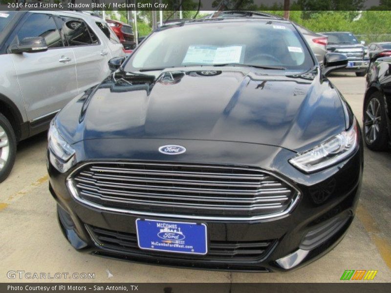 Shadow Black / Medium Earth Gray 2016 Ford Fusion S