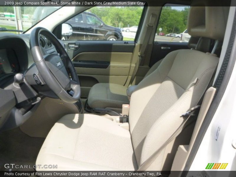 Stone White / Dark Slate Gray/Medium Slate Gray 2009 Jeep Compass Sport 4x4