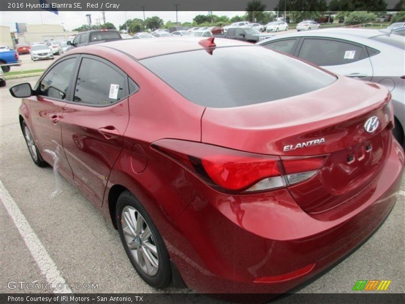 Red / Gray 2016 Hyundai Elantra SE
