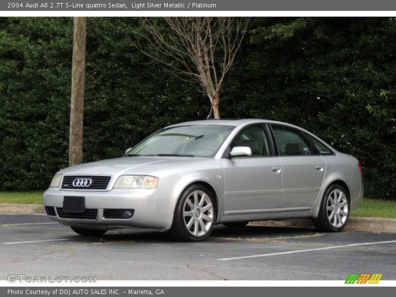 Light Silver Metallic / Platinum 2004 Audi A6 2.7T S-Line quattro Sedan