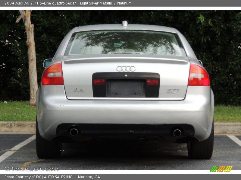 Light Silver Metallic / Platinum 2004 Audi A6 2.7T S-Line quattro Sedan