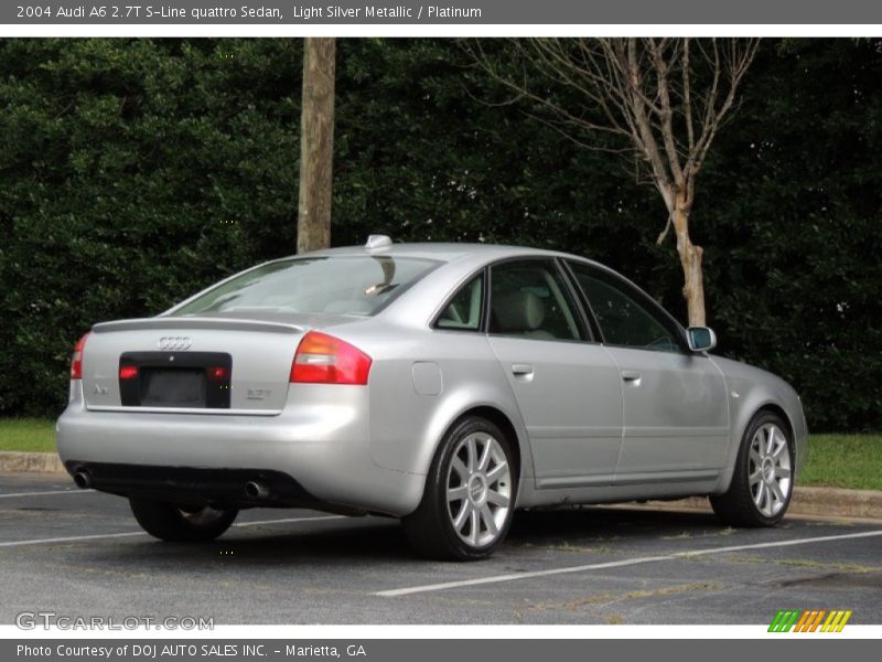 Light Silver Metallic / Platinum 2004 Audi A6 2.7T S-Line quattro Sedan