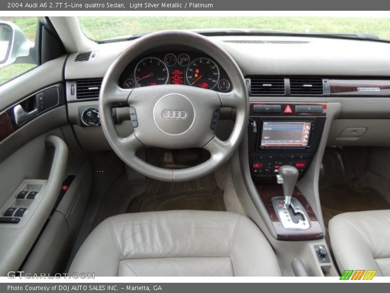 Light Silver Metallic / Platinum 2004 Audi A6 2.7T S-Line quattro Sedan