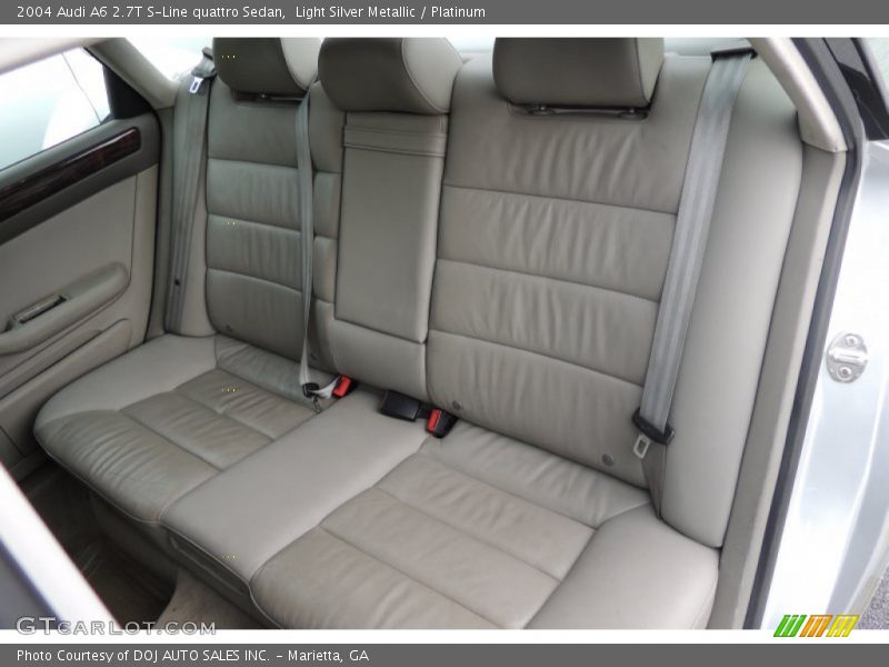 Light Silver Metallic / Platinum 2004 Audi A6 2.7T S-Line quattro Sedan