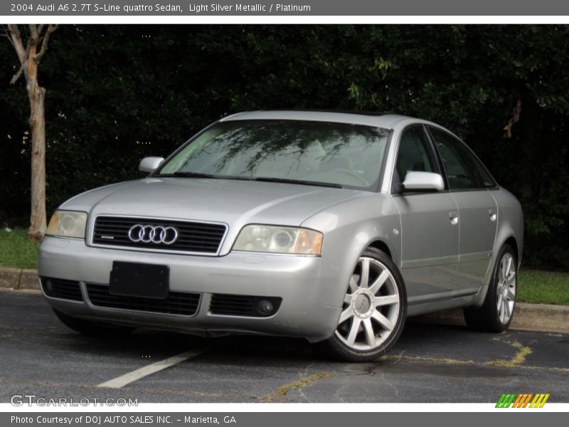 Light Silver Metallic / Platinum 2004 Audi A6 2.7T S-Line quattro Sedan