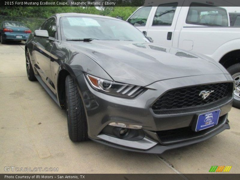 Magnetic Metallic / Ebony 2015 Ford Mustang EcoBoost Coupe