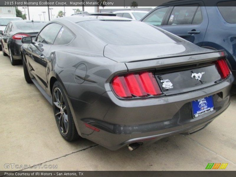 Magnetic Metallic / Ebony 2015 Ford Mustang EcoBoost Coupe