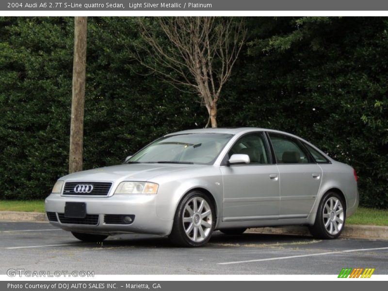 Light Silver Metallic / Platinum 2004 Audi A6 2.7T S-Line quattro Sedan