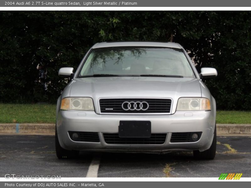 Light Silver Metallic / Platinum 2004 Audi A6 2.7T S-Line quattro Sedan