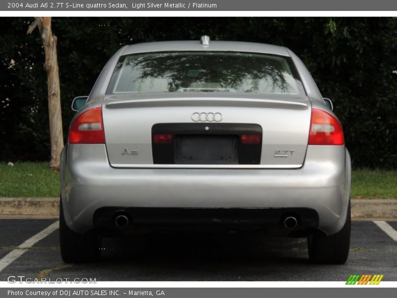 Light Silver Metallic / Platinum 2004 Audi A6 2.7T S-Line quattro Sedan