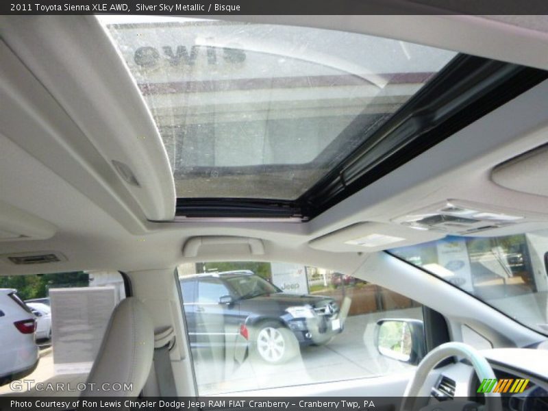 Silver Sky Metallic / Bisque 2011 Toyota Sienna XLE AWD