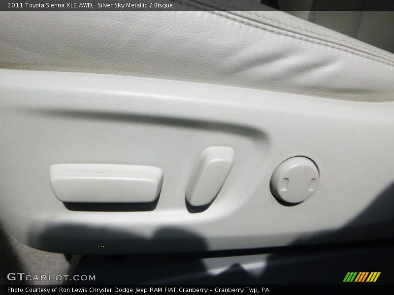 Silver Sky Metallic / Bisque 2011 Toyota Sienna XLE AWD