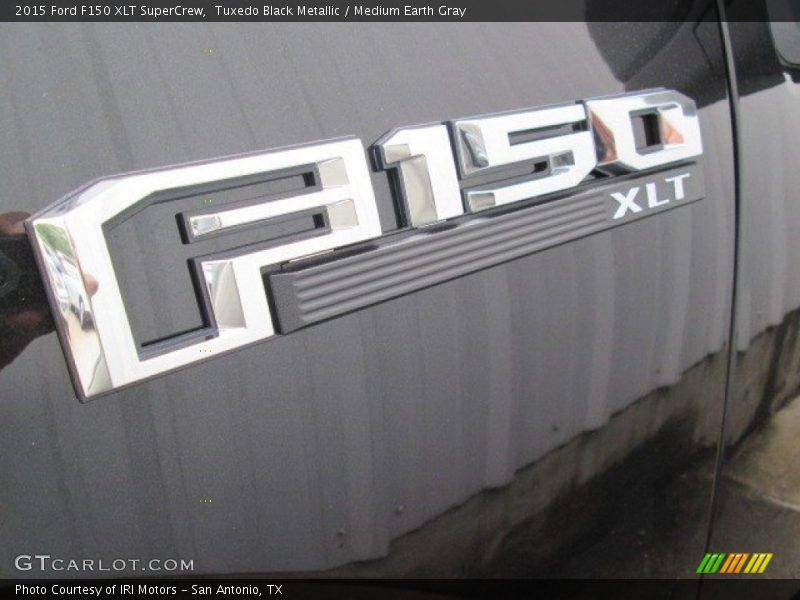 Tuxedo Black Metallic / Medium Earth Gray 2015 Ford F150 XLT SuperCrew