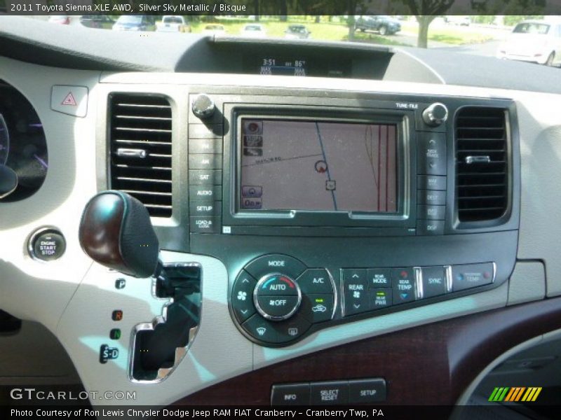 Silver Sky Metallic / Bisque 2011 Toyota Sienna XLE AWD