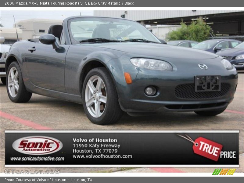 Galaxy Gray Metallic / Black 2006 Mazda MX-5 Miata Touring Roadster