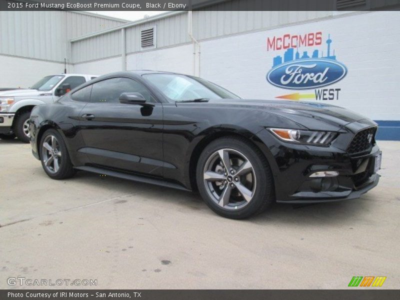 Black / Ebony 2015 Ford Mustang EcoBoost Premium Coupe