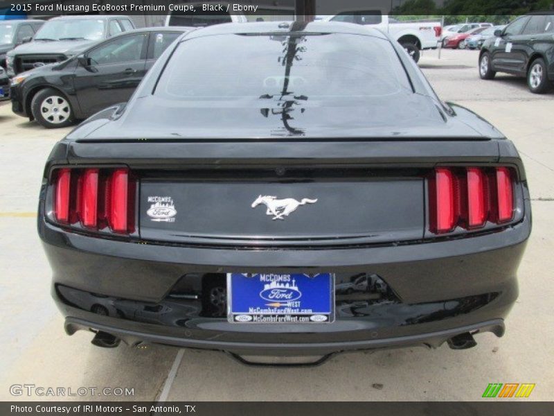 Black / Ebony 2015 Ford Mustang EcoBoost Premium Coupe