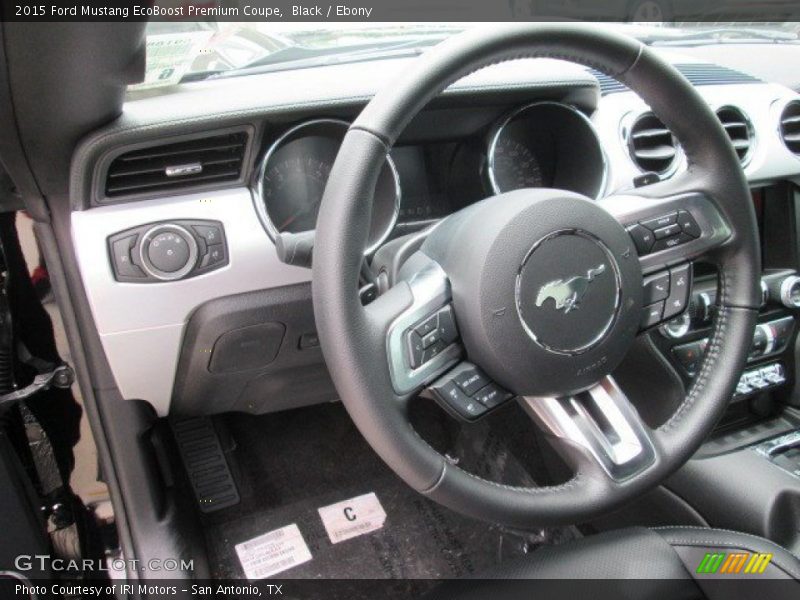 Black / Ebony 2015 Ford Mustang EcoBoost Premium Coupe