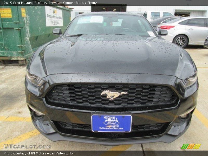 Black / Ebony 2015 Ford Mustang EcoBoost Premium Coupe