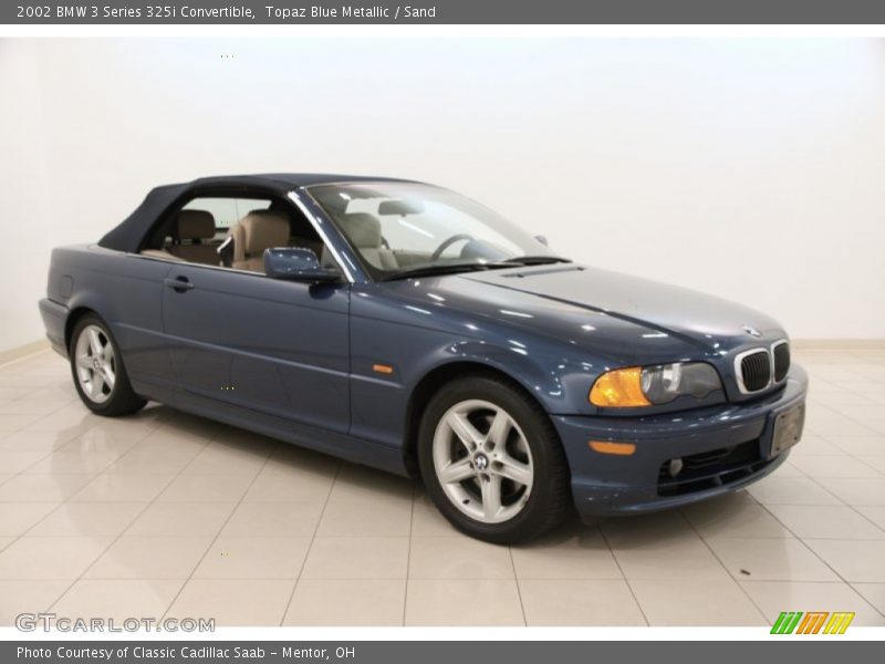 Topaz Blue Metallic / Sand 2002 BMW 3 Series 325i Convertible